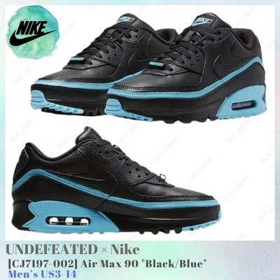 UNDEFEATED × Nike Air Max 90 Black Blue CJ7197-002 Men's US3-14 NEW