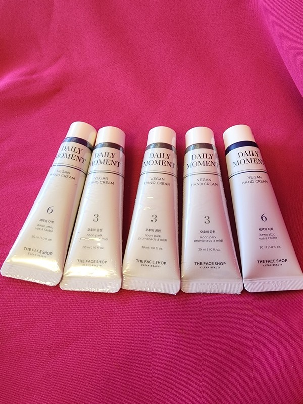 Avon The Face Shop Vegan Hand Cream Dawn Attic- (2 ) And Noon Park (3)- New