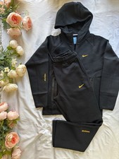 Nike NOCTA Tech Sportwear Fleece Full Tracksuit Set New with Tags Medium Black