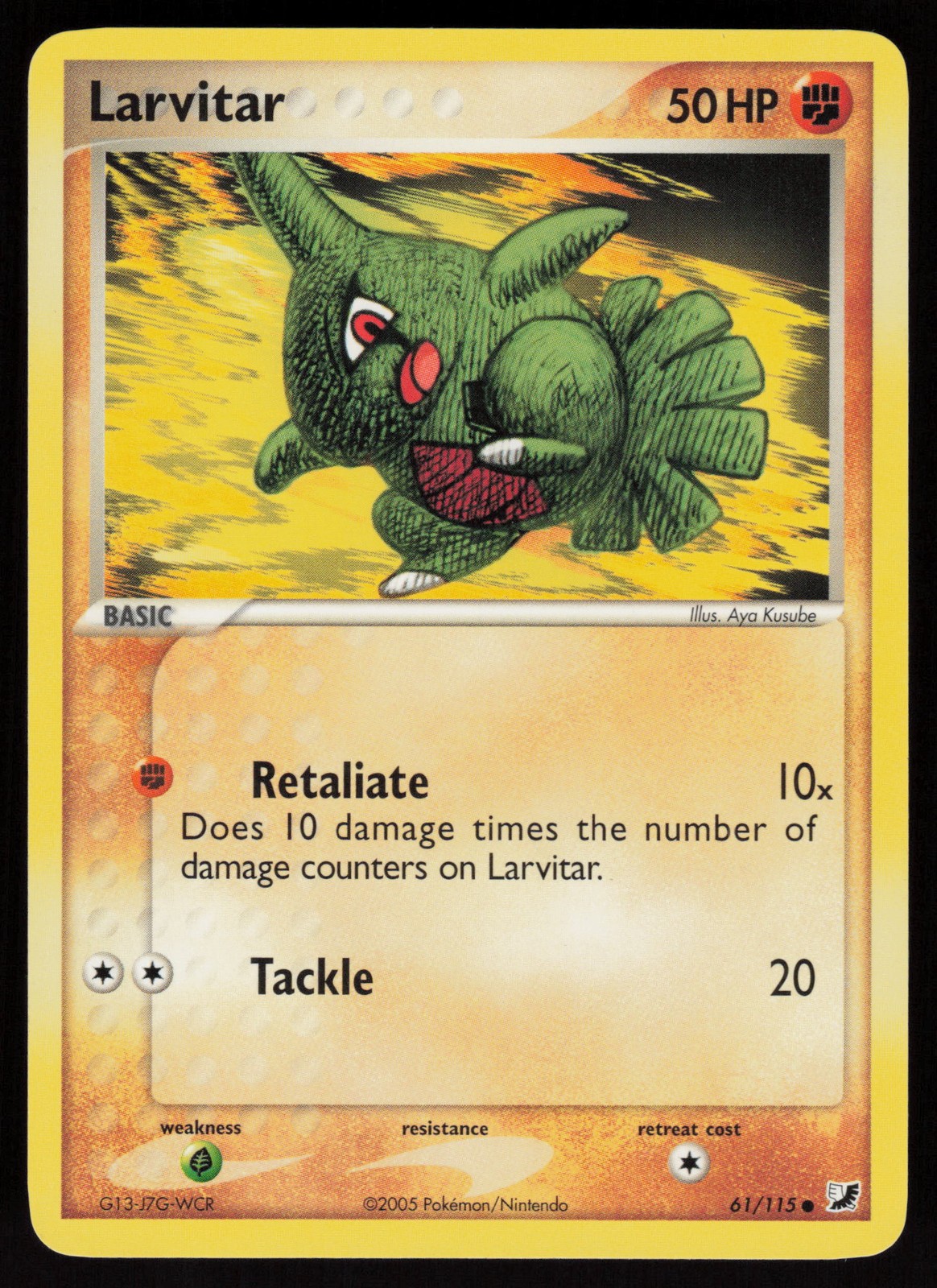Larvitar Unseen Forces Common 61/115 NM