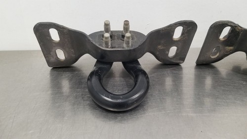 24 FORD F450 SUPER DUTY FRONT BUMPER TOW HOOK SET PAIR BLACK - Picture 6 of 12