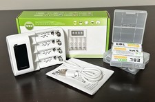 EBL Smart Quick Universal Battery Charger LCD Display AA, AAA, Ni-MH, Ni-CD