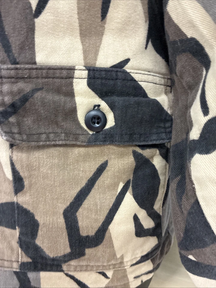 Predator Camouflage Coat Mens Size XL Long Sleeve Zip Up Camo 100% Cotton - Image 4 of 4