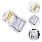 100 PCS Ethernet Cable Extender Network Plug for Standard Stranded Connector