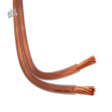 - Cavo Elettrico Piatto Bipolare Sezione 2X1Mm Colore TRASPARENTE. Piattina Tras