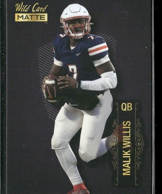 Football Malik Willis Near Mint or Better