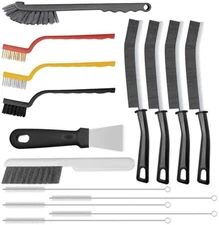 15pcs Crevice Cleaning Hard Bristle Scrub Brushes Home