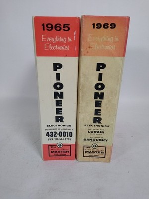 Vintage Lot of 2 Radio Electronic Master buyers catalog, 29th & 33rd edition
