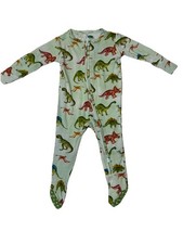 NWOT Posh Peanut Bamboo Baby Footie Zip Sleeper Dino 3-6 Months
