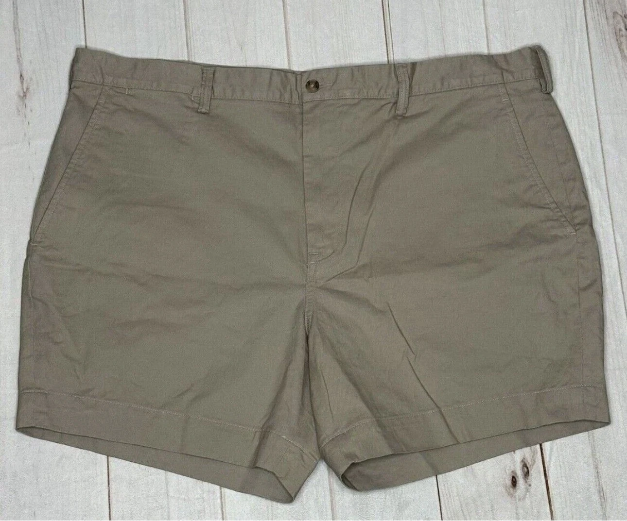 NWOT Polo Ralph Lauren Mens Shorts Tan Beige 40 Stretch Classic Fit Twill Chino