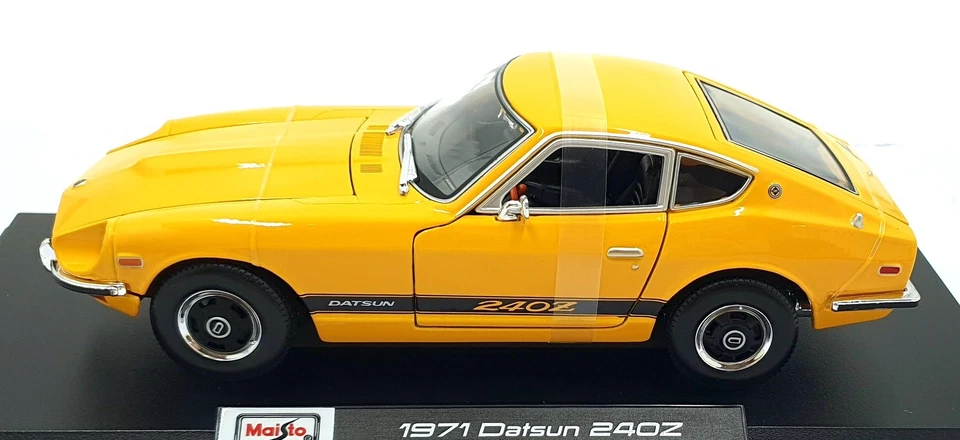 Maisto 1/18 Scale 46629 - 1971 Datsun 240Z - Yellow - Image 4 of 4