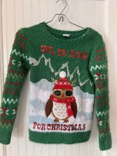 Ugly Christmas Sweater Multicolor 7-8 Years Old