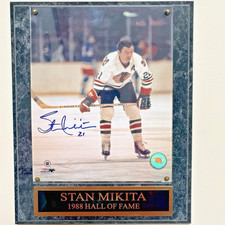 Stan Mikita Blackhawks Signed/Autographed 10.5 x 13 Framed Photo