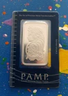 PAMP Lady Fortuna 1 oz Silver Bar☆ SEALED in Assay{C144043}☆999 Fine Silver