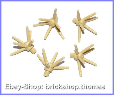 Lego 5 x Pflanze Stiel Stängel beige - 19119 - Plant Flower Stem Tan - NEU / NEW