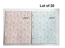Lot of 20 Mead 3-Hole 2-Pocket Portfolio Folders 12" x 9 3/8" "We Mean GREEN"