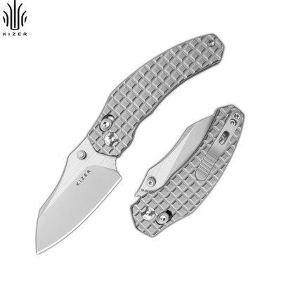 Kizer Mini Bulldog Folding Pocket Knife S45VN Blade Titanium Handle Ki3672SA2