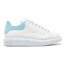 Alexander Mcqueen Larry Oversized Sneaker White Aquamarina (W)