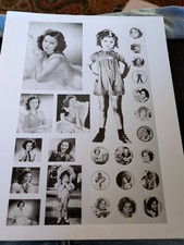 Special Hollywood Glossy Creation-25 Photos of SHIRLEY TEMPLE on one 8x10 Page