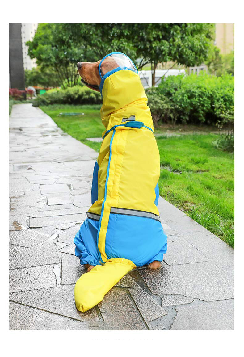 Dog Raincoats For Large Dogs Waterproof Dog Raincoat With Clear - Main Image