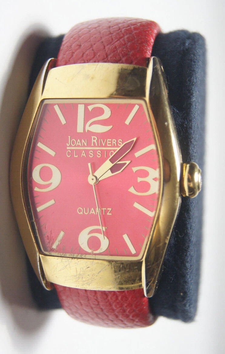 Rivers Women&#039;s Watch V377 Red band Face Gold Trim | eBay