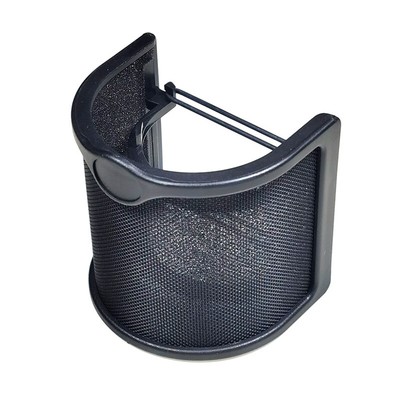 1PC Pop Filter Double Layers Metal Mesh Foam Microphone Windscreen Cover^