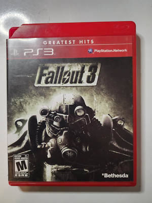 Fallout 3 Greatest Hits (Sony PlayStation 3, 2008) PS3 Cib Pre-owned