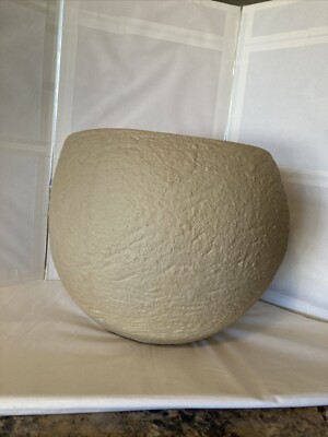 Audo Copenhagen Plantar Planter H26 10.2  By MENU Unglazed Stoneware Curvy Base