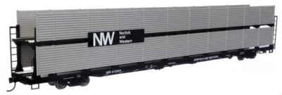 Walthers HO ~ New ~ Norfolk Western 89' Auto Rack ~ Bi-Level 412053 ~ 910-8124