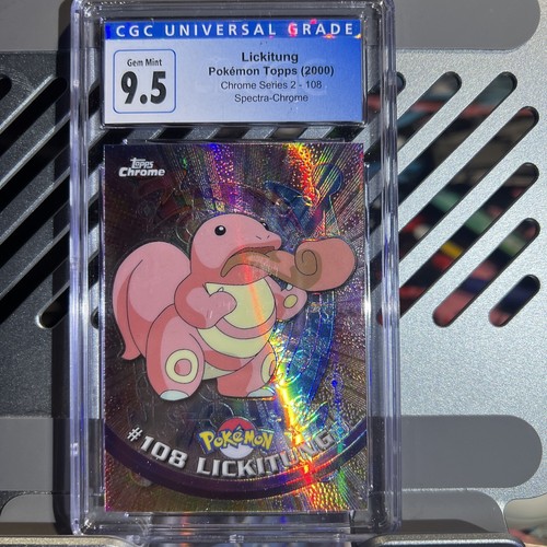 🔥CGC 9.5🔥 Lickitung Spectra #108 Pokemon 2000 Topps Chrome