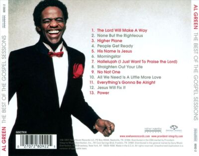AL GREEN (VOCALS) - THE BEST OF THE GOSPEL SESSIONS NEW CD