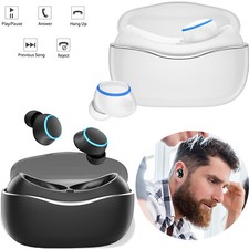 Bluetooth Headset Wireless Earphone Earbuds with Charging Case For Cell Phones