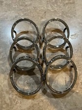 1965 Impala Tail Light Backup Light Trim Bezel Chrome Lh Rh Set Of 6 1965 Impala Tail Light Backup Light Trim Bezel Chrome Lh Rh Set Of 6