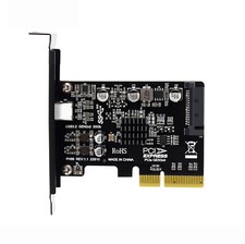 20Gbps USB 3.2 Gen2 Type-C USB-C to PCI-E4X Express Card Adapter for Motherboard