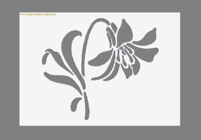 Floral Flower Mylar Schablone 190 Mikron A5/A4/A3 (#F10)
