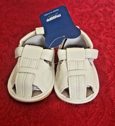 Leather Sandals baby Boy Girl Pram Shoes Infant Prewalker Choose Colour and Size - Picture 27 of 35