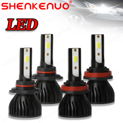 For Honda Accord 2008-2017 4x Super White LED Headlight High-Low Beam Bulbs Kit