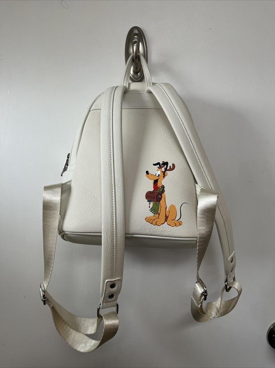 Disney Loungefly Mini Backpack White Mickey Mouse Minnie  display picture 3