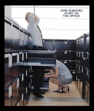 How Rumors Get Started In The Office Whoops Work Fun Blow File Cabinet MAGNET