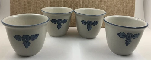 Pfaltzgraff Yorktowne Stoneware Custard Dessert Cups, Set of 4, Made in USA