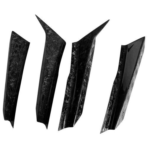For SUBARU WRX STI 2018-2021 Front Bumper Upper Canards Splitter Vent Air Knife - Picture 3 of 10