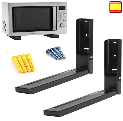 Soporte de pared para cocinas escuadra de equipo audio negro | eBay