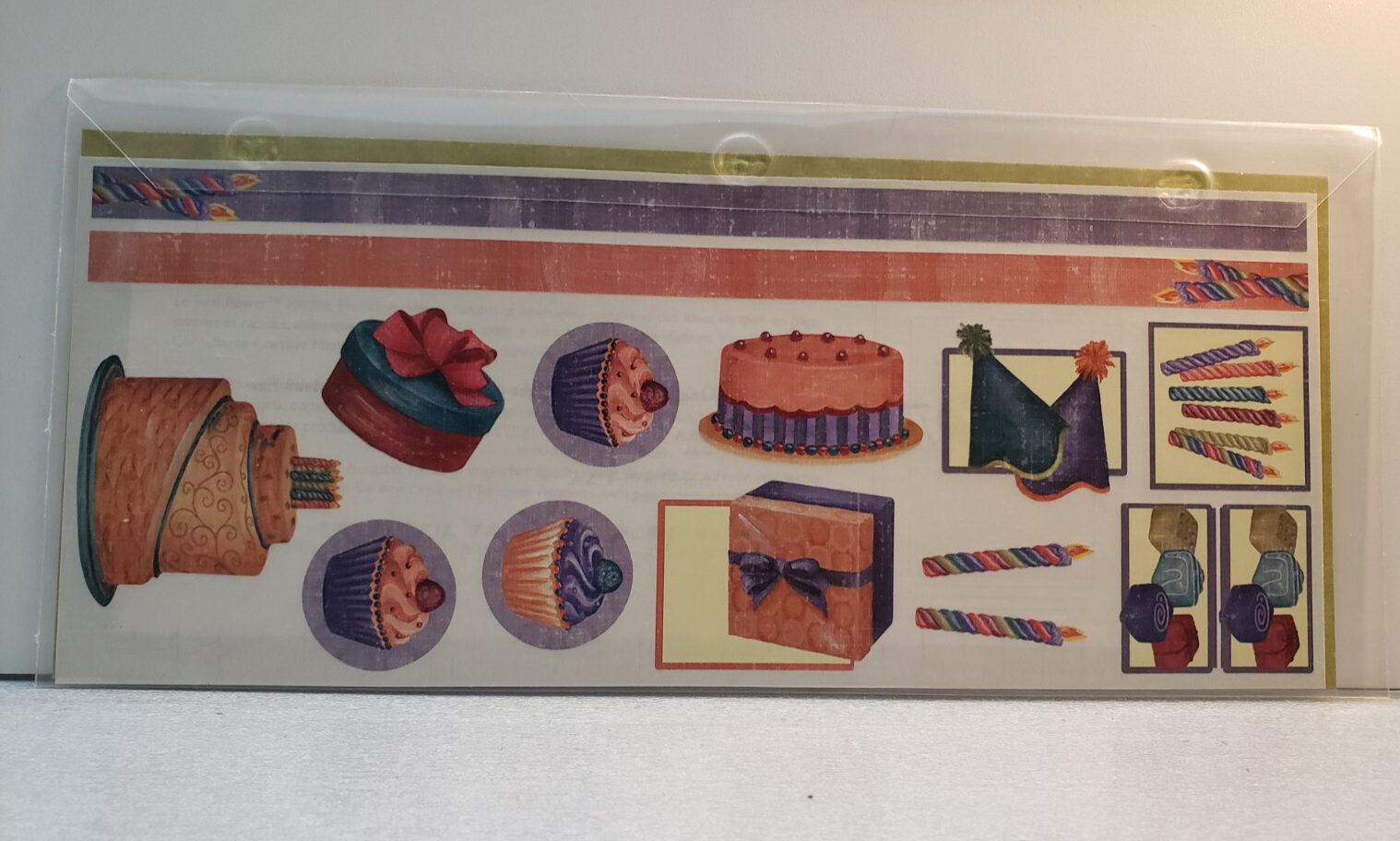 Creative Memories Cottage Birthday Stickers One Sheet Rare NLA HTF