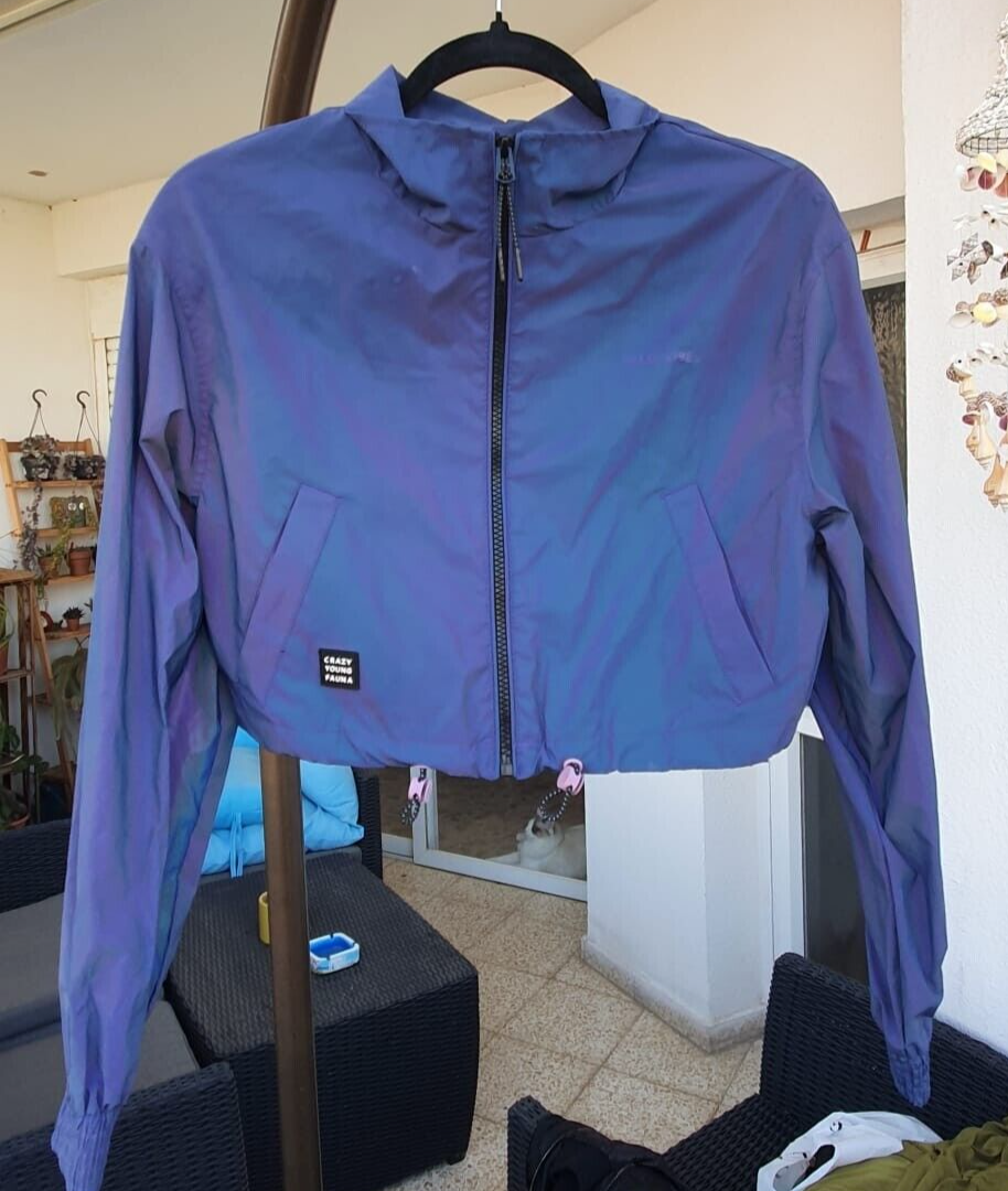 KPOP inspired new with tag Bershka XS Chrome purple crop Jacket XG