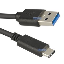 Image of 1m USB 3.1 Type C to A to B Data Sync 10GB Gen 2 Cable USB-C For Phone, Laptop