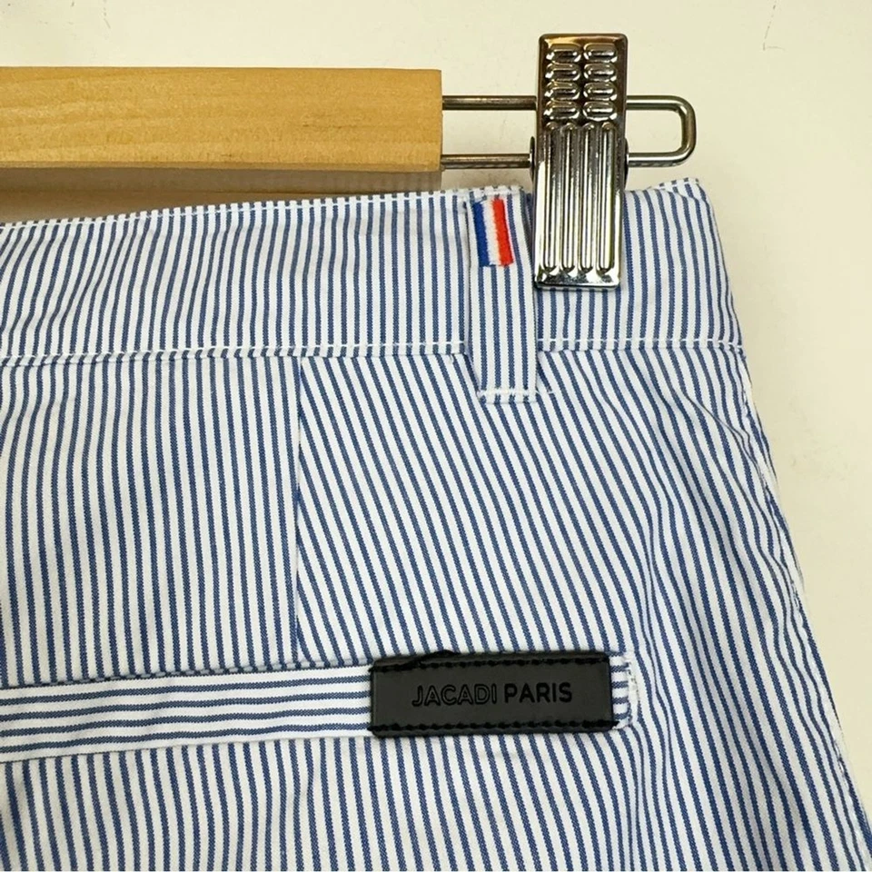 Jacadi 🩳 蓝色条纹棉质男孩工装短裤全新带标签儿童短裤 10A/10Y 码 — 第 3/4 张图片