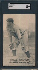 1921 Exhibits Babe Ruth SGC 3 (VG) New York YANKEES HOF