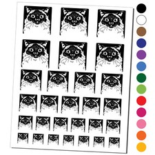 Pretty Siamese Cat Temporary Tattoo Water Resistant Set