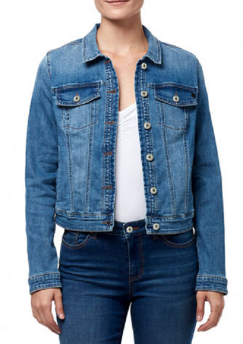 NWT CHAPS BLUE COTTON DENIM JACKET SIZE 