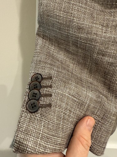 SuitSupply Havana Sportcoat - 100% Linen 40S 40 Short Blazer Suit Jacket 25 50 S - Picture 2 of 7